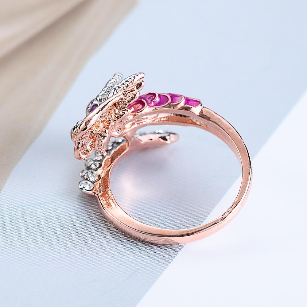 Cincin Naga Atas Cincin Hewan Fashion Pertunangan Pernikahan Kristal Zirkon