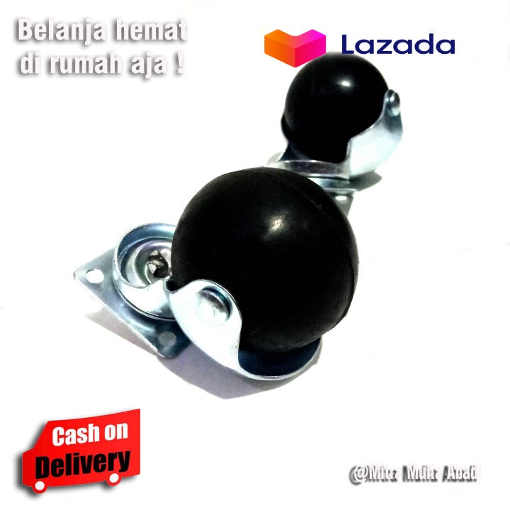 Roda Kursi Bulat 2 Inch Roda Caster 1pcs Type TG50 Roda Karet 50mm