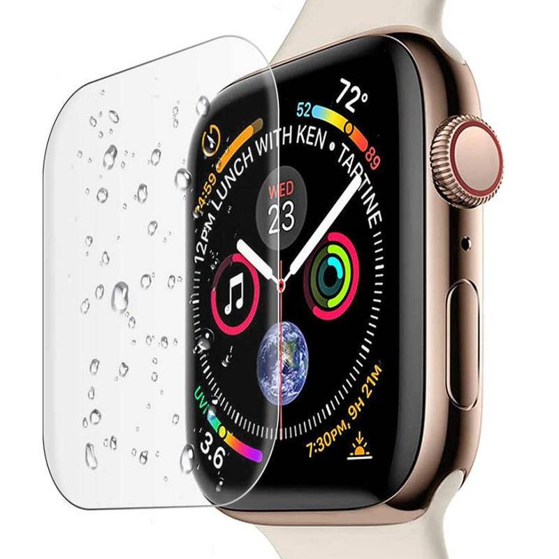 Film Pelindung Layar Hydrogel Lembut Untuk Apple Watch 7 6 Se 5 45mm 44mm 40mm Bukan Kaca Iwatch 4 3 2 1 42mm 41mm 38mm