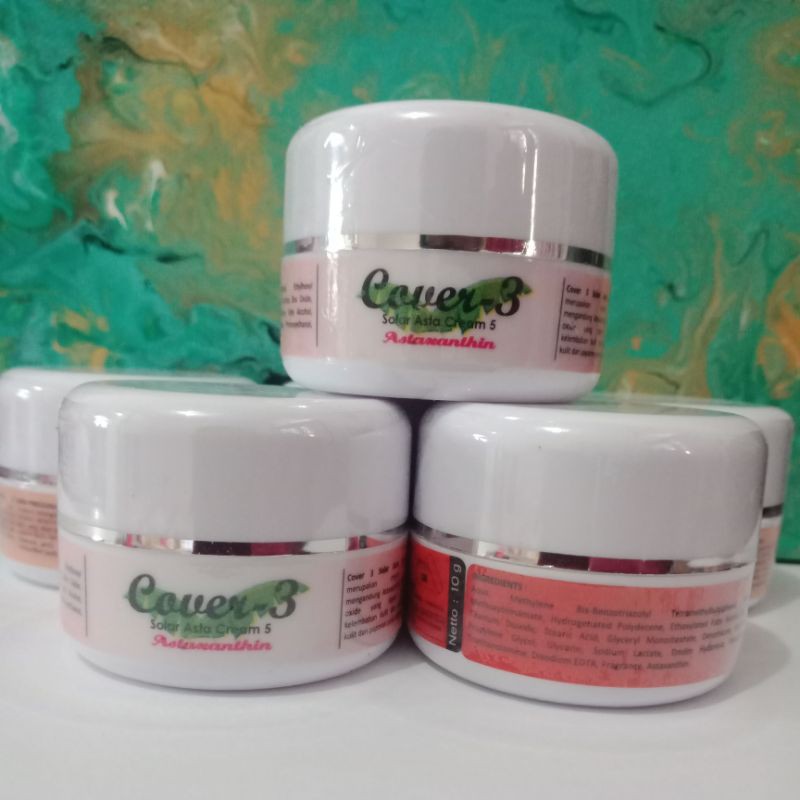 Sunscreen Astaxanthin COVER 3 solar asta cream 5 spf 50