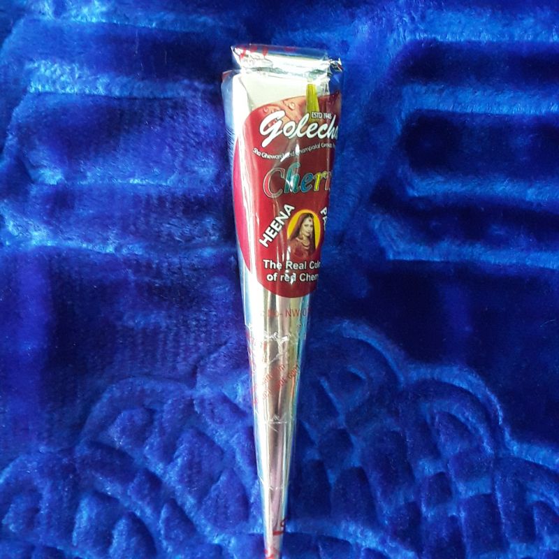 golecha cherry henna paste golecha warna merah maroon inai kuku pacar kuku merah mahendi cair 25g