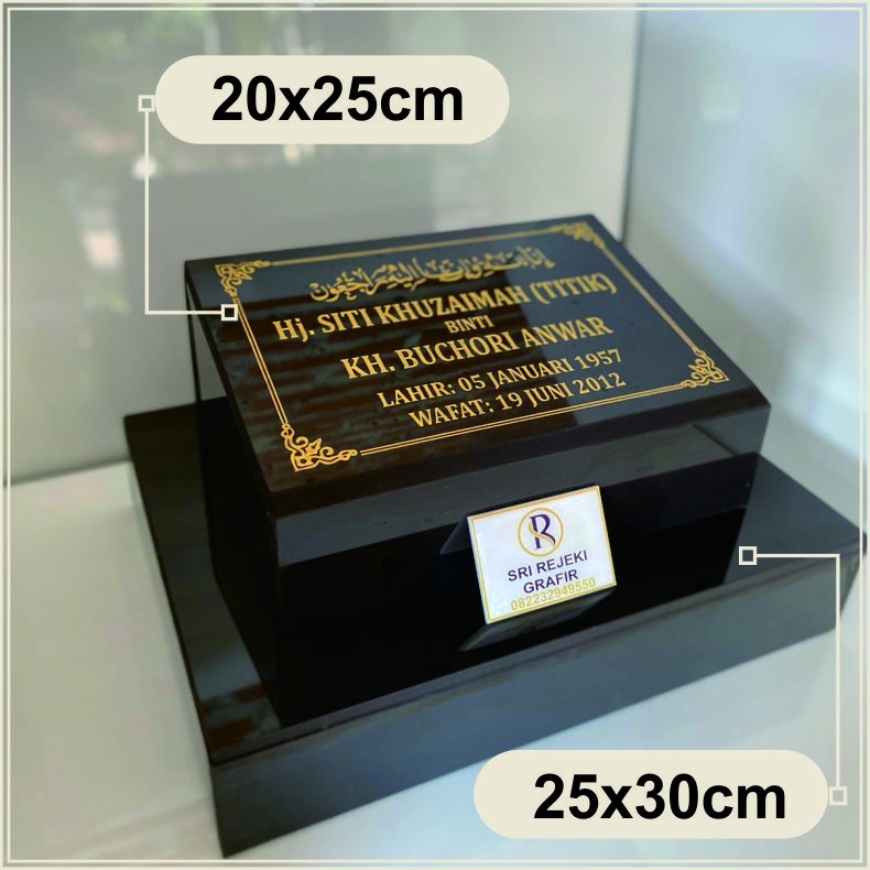 [SR4] Batu Nisan Granit Full Dudukan