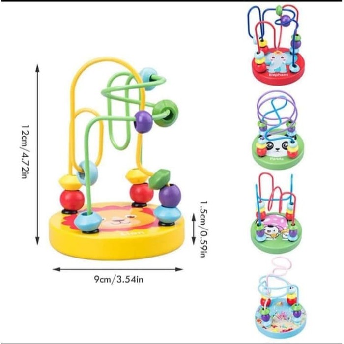 Main Puzzle Manik - Jalan Jalur Luncur - Mainan Edukasi Montessori