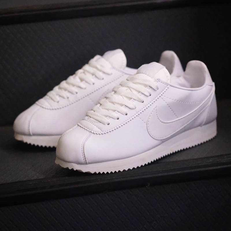 all white classic nikes