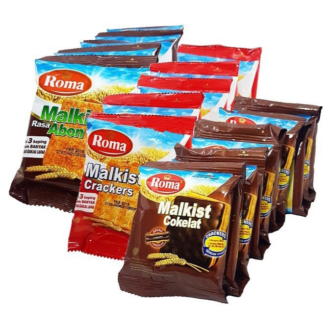 

Snack Kiloan Cemilan Roma Malkist 250gr - Manis 100gr