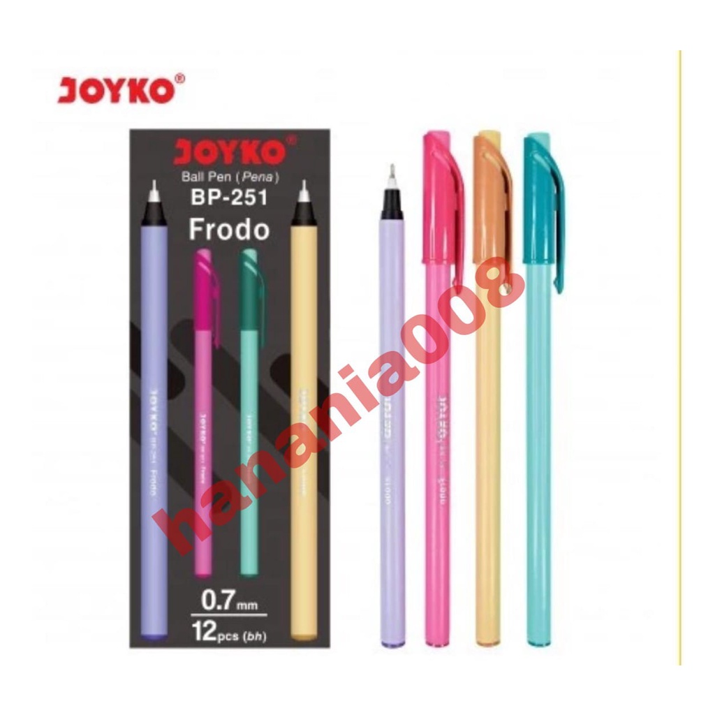 

bolpoin/pena/pulpen/pen JOYKO Frodo BP.251 0.7mm ISI 12pcs