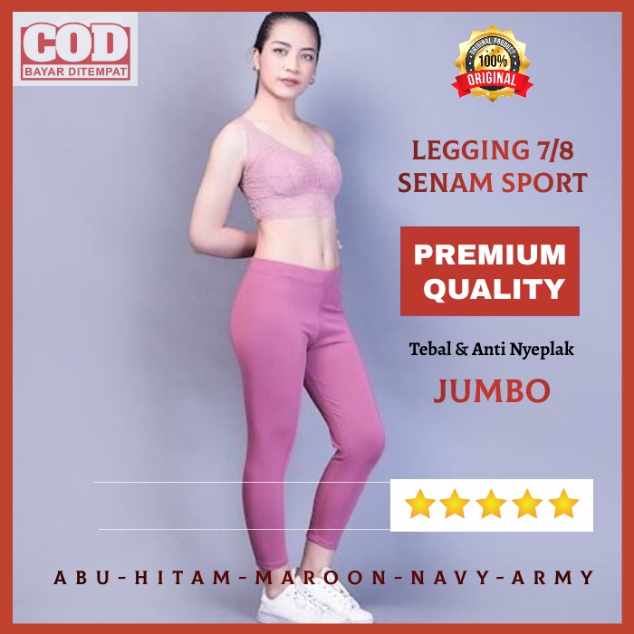 Celana Lejing Legging Jumbo Premium Leging Wanita Import Jumbo Tebal Laging Lagging 7/8 xxxl Murah