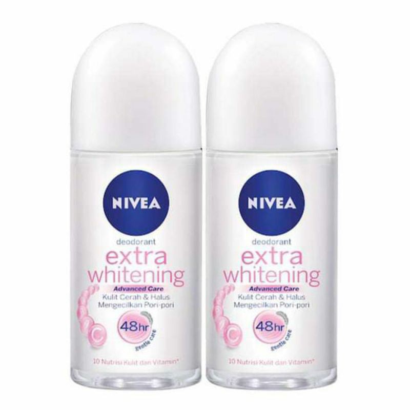 NIVEA BRIGHTENING ROLL ON 50 ML(BESAR 2 PCS) TWIN PACK/NIVEA/ROLL ON