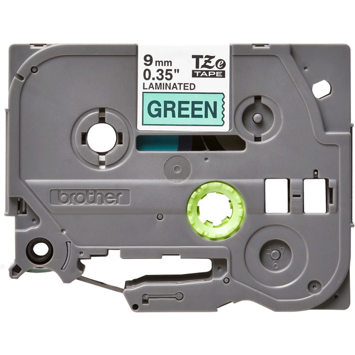 Brother Ptouch Label Tape TZe-721 9mm Black on Green TZe721 Resmi