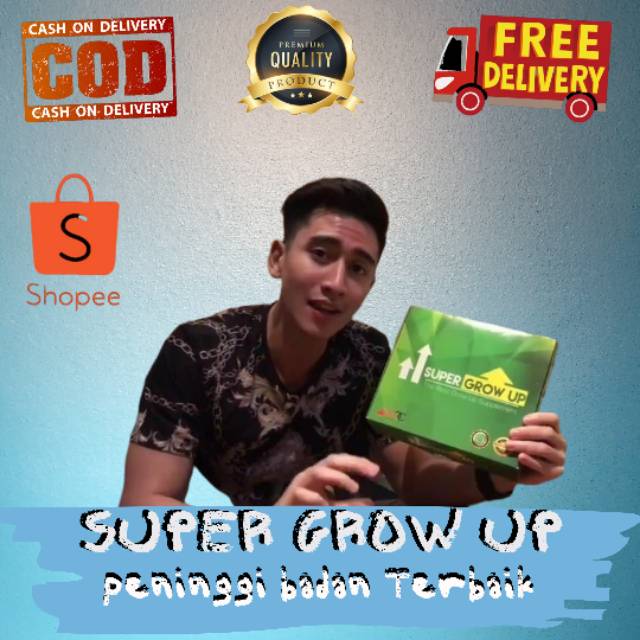 

SUPER GROW UP - SUSU PENINGGI BADAN 2-15 CM DALAM 15 HARI TANPA EFEKSAMPING ORIGINAL HERBAL ALAMI
