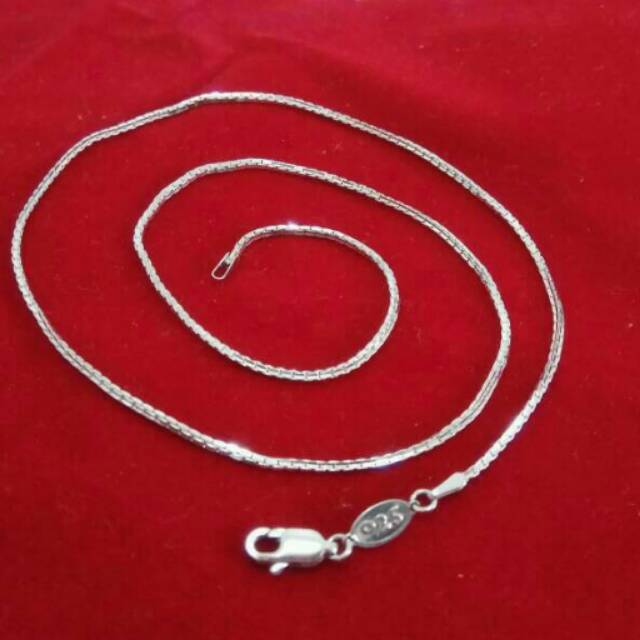 KALUNG ITALY PRIA ATAU WANITA PERAK 925 / PERHIASAN SILVER 925 / PERAK ASLI / KL0079