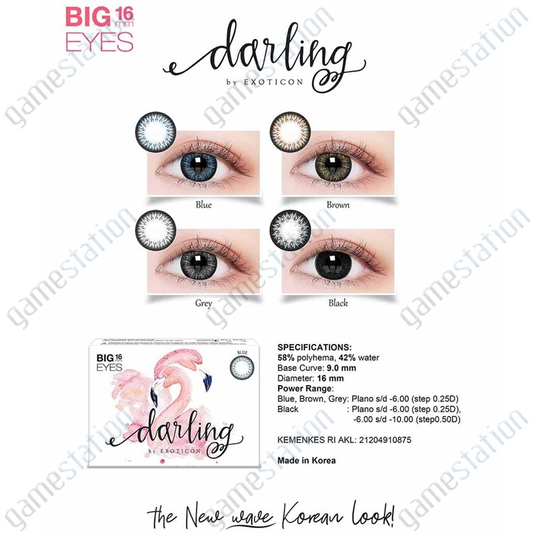 SOFTLENS DARLING BIG EYES 16mm - free Lenscase