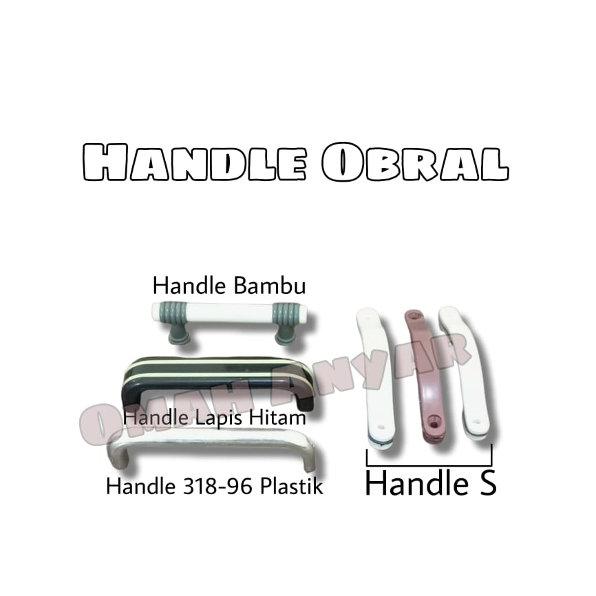 Handle Tarikan Lemari Laci OBRAL MURAH Plastik Bambu TLKW