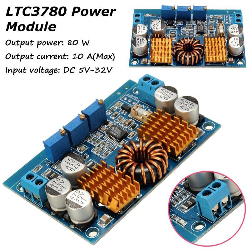 LTC3780 Automatic Buck Boost 10A Step Up Down Regulator Constant Current Power Module