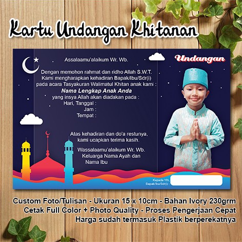 550 Contoh Undangan Aqiqah Dan Sunatan Gratis Terbaik