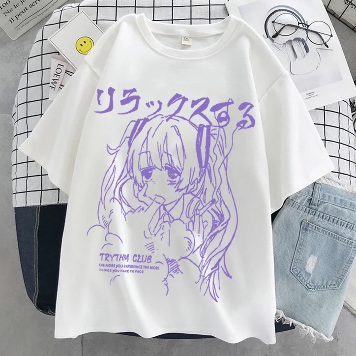 Tshirt Aesthetic Badass Girl LineArt the more you experience Anime Manga