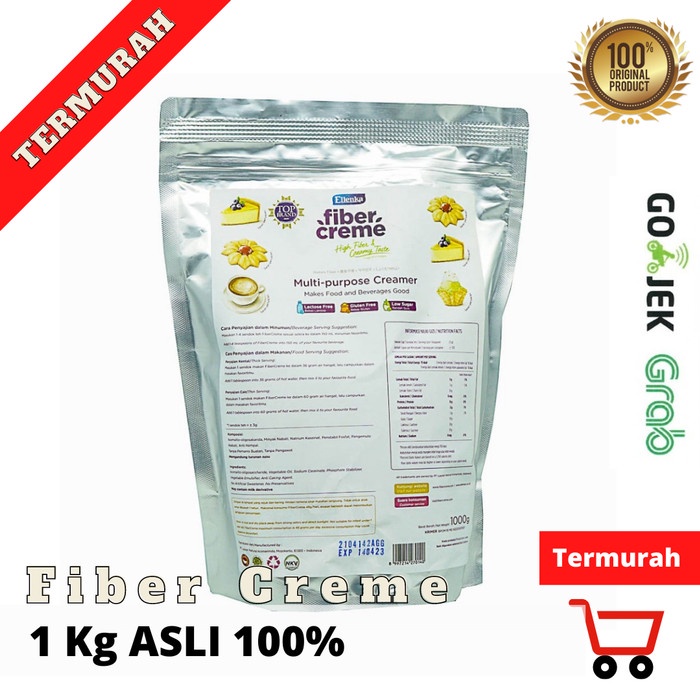 

(BISA COD) Ellenka Fiber Creme 1kg Multipurpose Creamer ( Penganti susu&Santan)