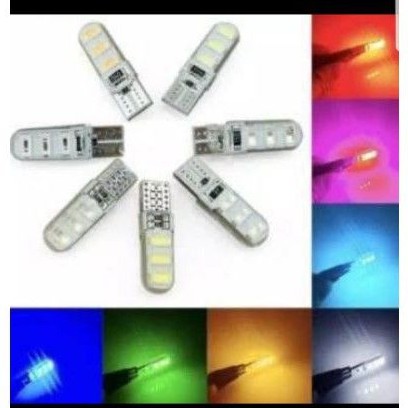 Lampu sen senja model jelly diam 6 led sepasang(2pcs)