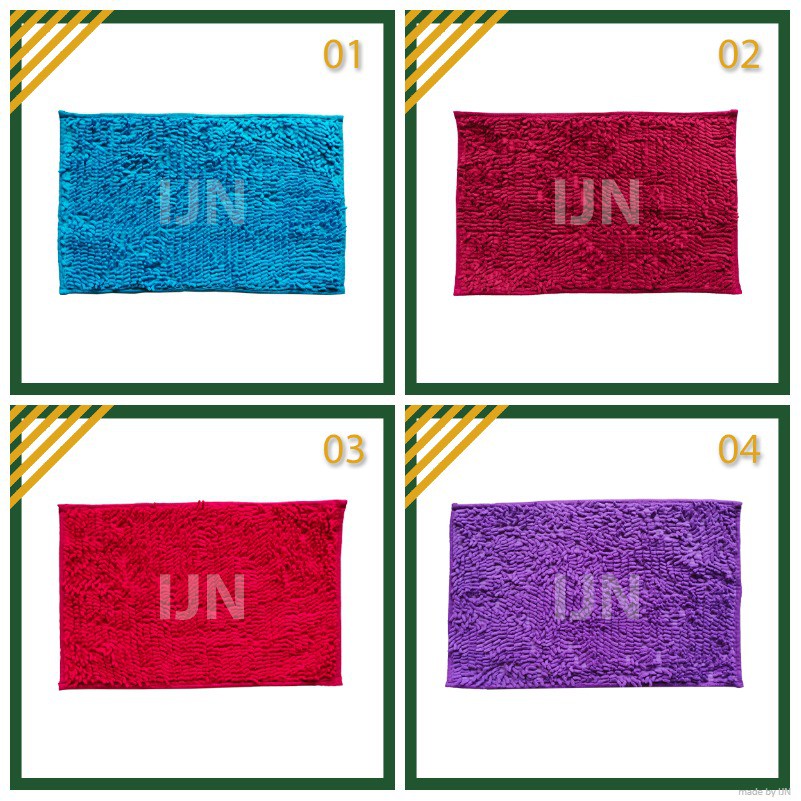IJN Keset Cendol Import Anti Selip/Slip Keset Kaki / Keset Lantai / Keset Cendol Doff Mickrofiber Berbagai Merk Harga Terjangkau