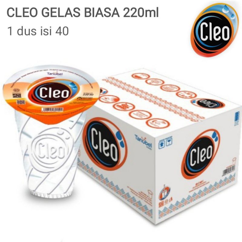 

Cleo gelas air mineral 220ml dus khusus gosend