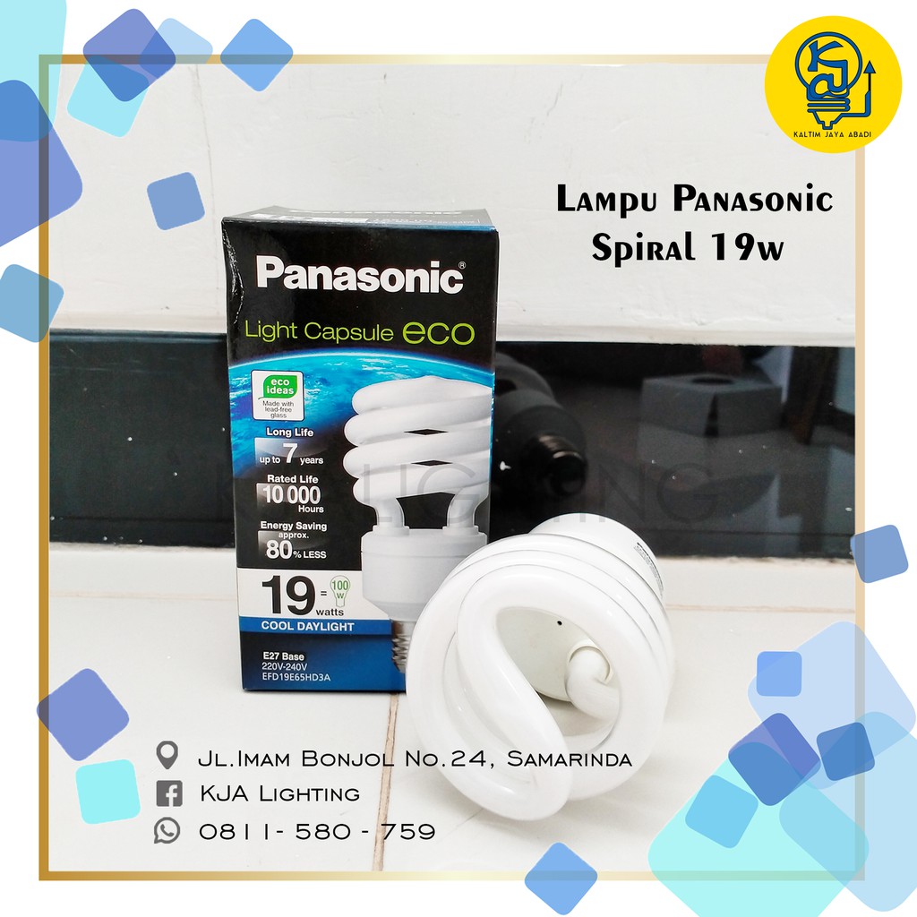 Lampu Panasonic Spiral ECO 19 watt