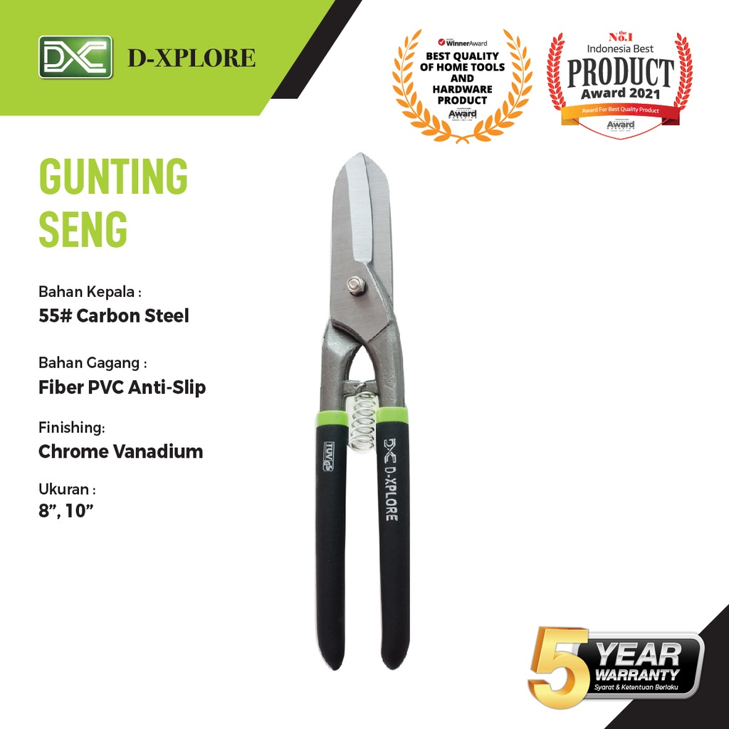 Gunting Baja Ringan Gunting Seng Hollow holo D-Xplore Aviation Tin Snip 10 inch Dxplore heavy duty