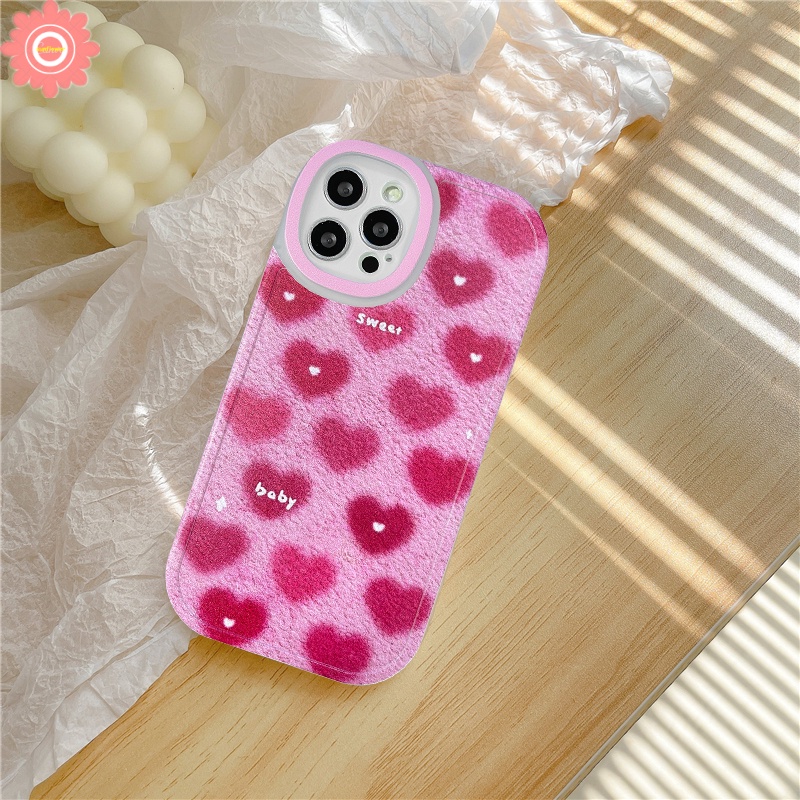 Soft Case TPU Motif Hati Warna Pink Untuk Xiaomi Redmi Note 10 10S 10 Max Plus 8 9 8 9 8 9 10t 9A 9C Nfc POCO X3 Pro