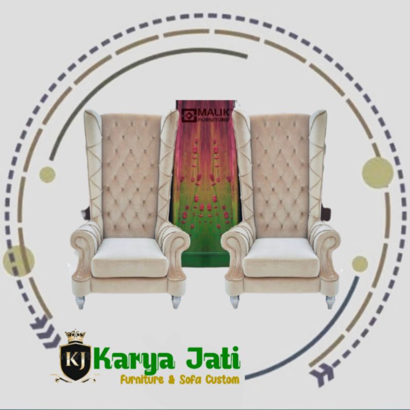 KJF Hight Class Wing Chair Sofa Raja Sofa King Chair Sofa Mewah  furniture minimalis, sofa ruang tam