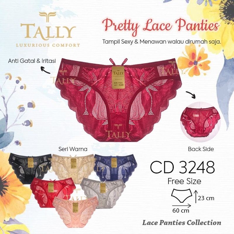 Tally Celana Dalam Pretty Lace Panties - CD 3248