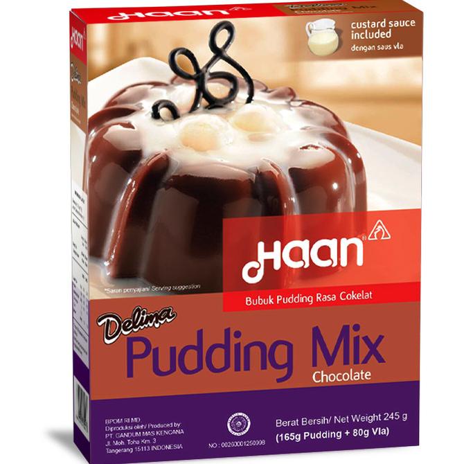 

HAAN DELIMA PUDDING MIX "RASA COKELAT" DISKON Kode 338