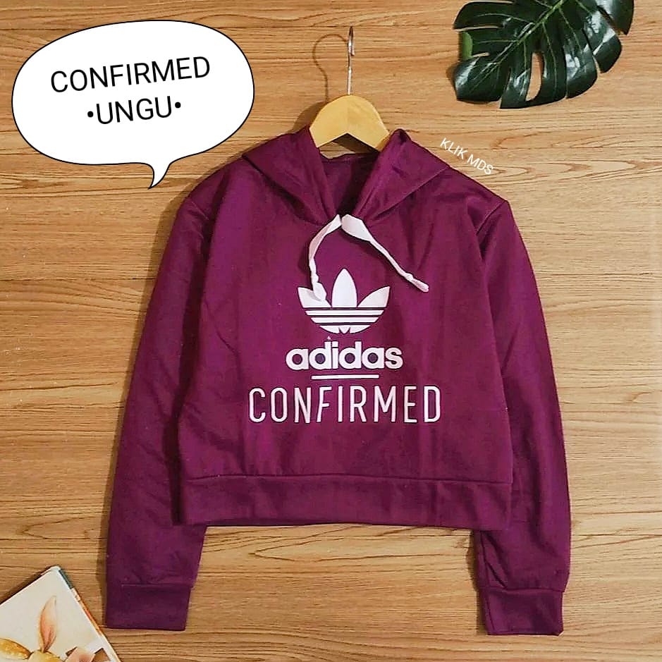 Sweater Hoodie Crop Anak Perempuan - Baju Atasan Abg Remaja Cewek - Confirmed