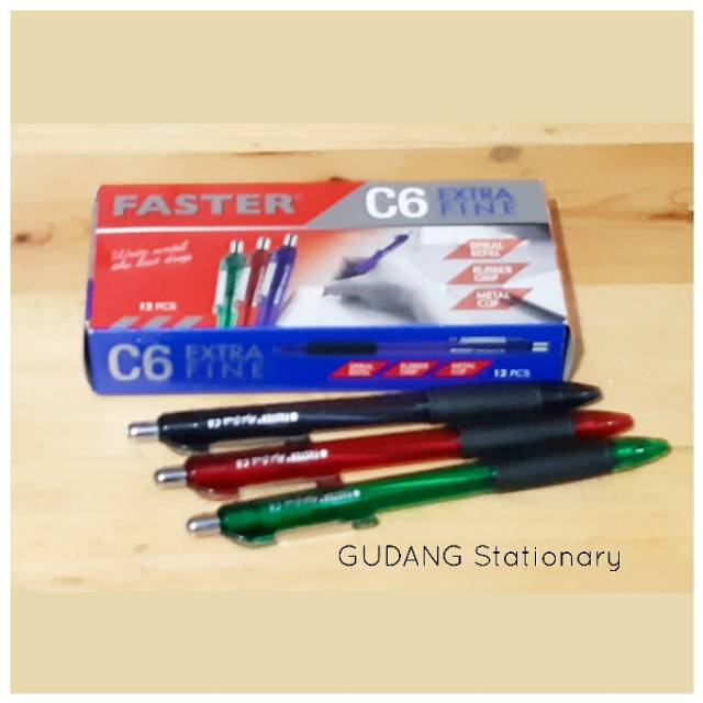 Ballpoint FASTER C6 [ isi 12 pcs ]