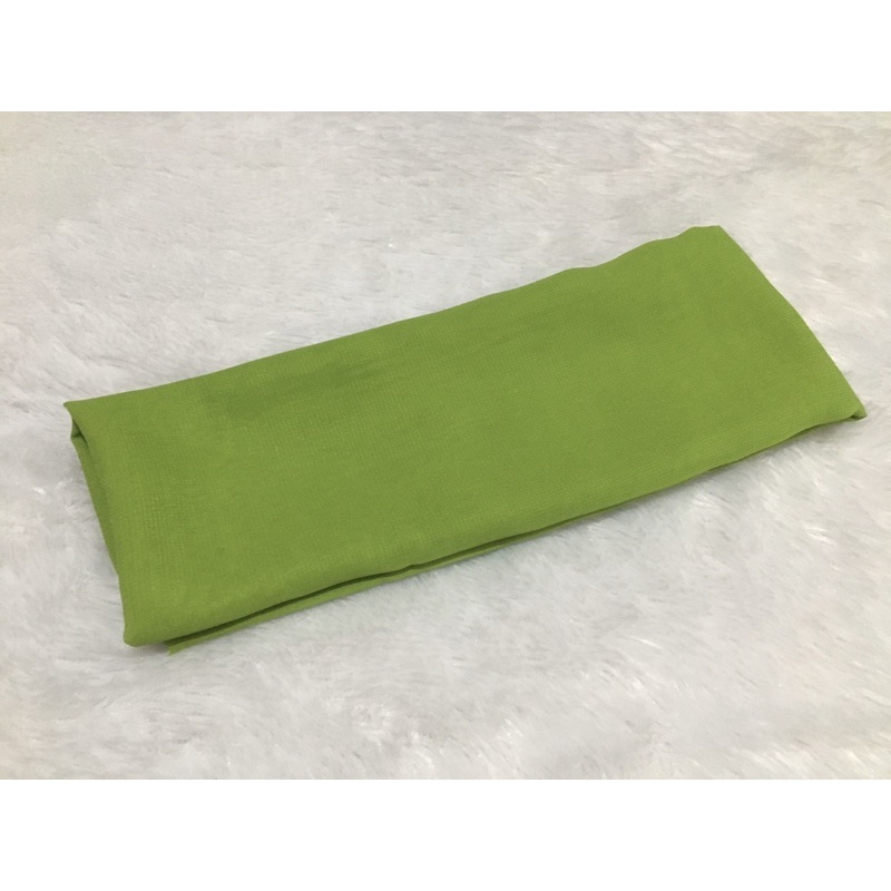 Selendang Sifon Halus / Selendang Chiffon Bali / Senteng Bali (2,4 meter)-Hijau Muda