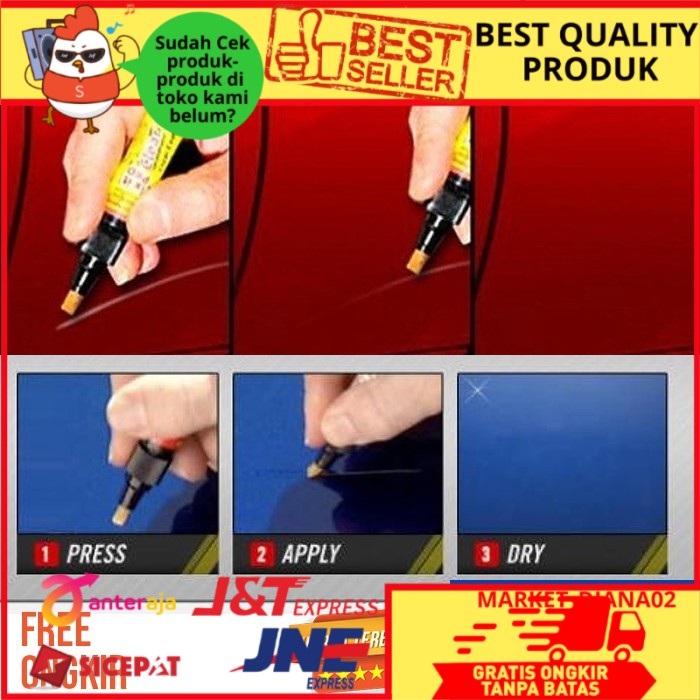 

PENGHILANG BARET MOBIL SPIDOL MULTI WARNA PEN ANTI STRATCH BODY REPAIR CAR CAT OLES COMPOUN KOMPON