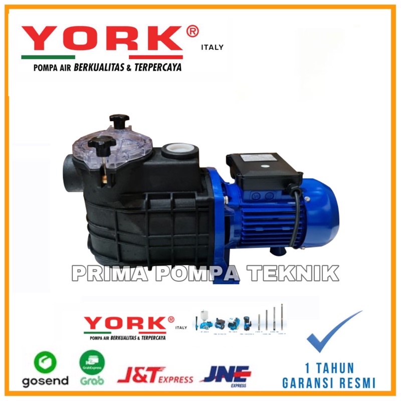 MESIN POMPA SIRKULASI AIR KOLAM RENANG 1,5HP YORK ITALY FCP 1100