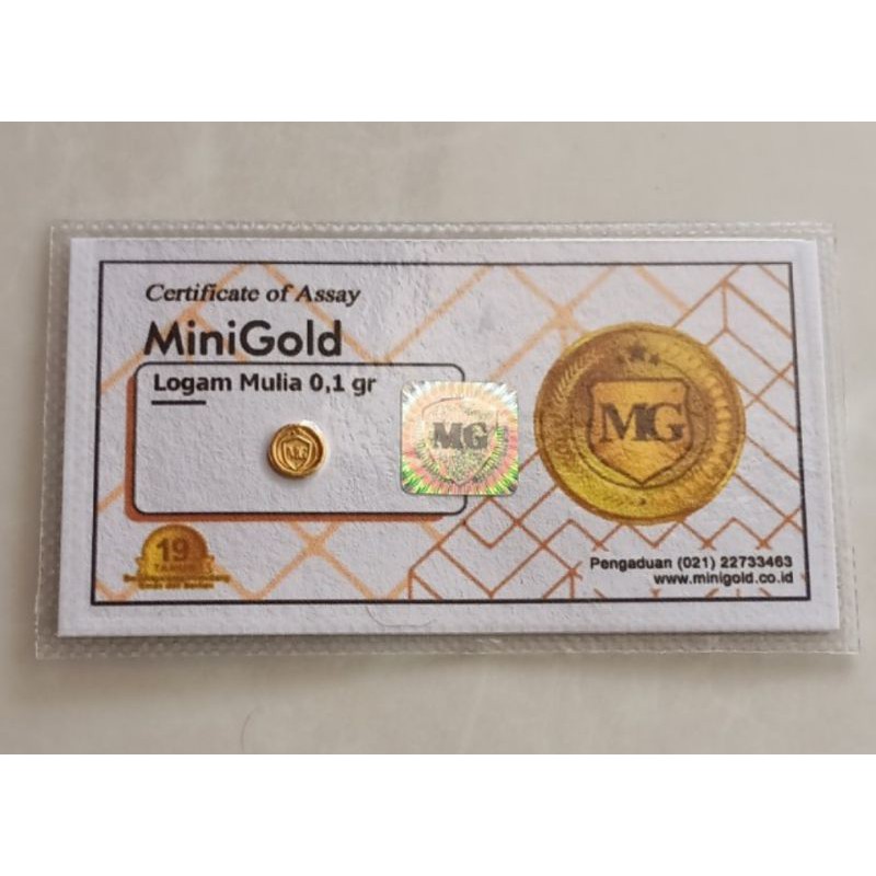 Minigold 0,1 gram original