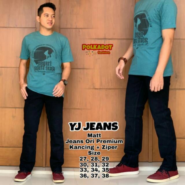 best seller celana panjang pria yj jeans