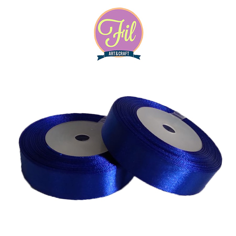 

Pita Satin Biru Navy 3.4inch Kecil /Pita Kain 3.4"/ Pita Satin 3.4inch