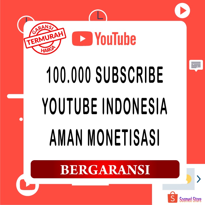 Subscriber YouTube Indonesia termurah meningkatkan pupularitas Chanel YouTube anda bergaransi
