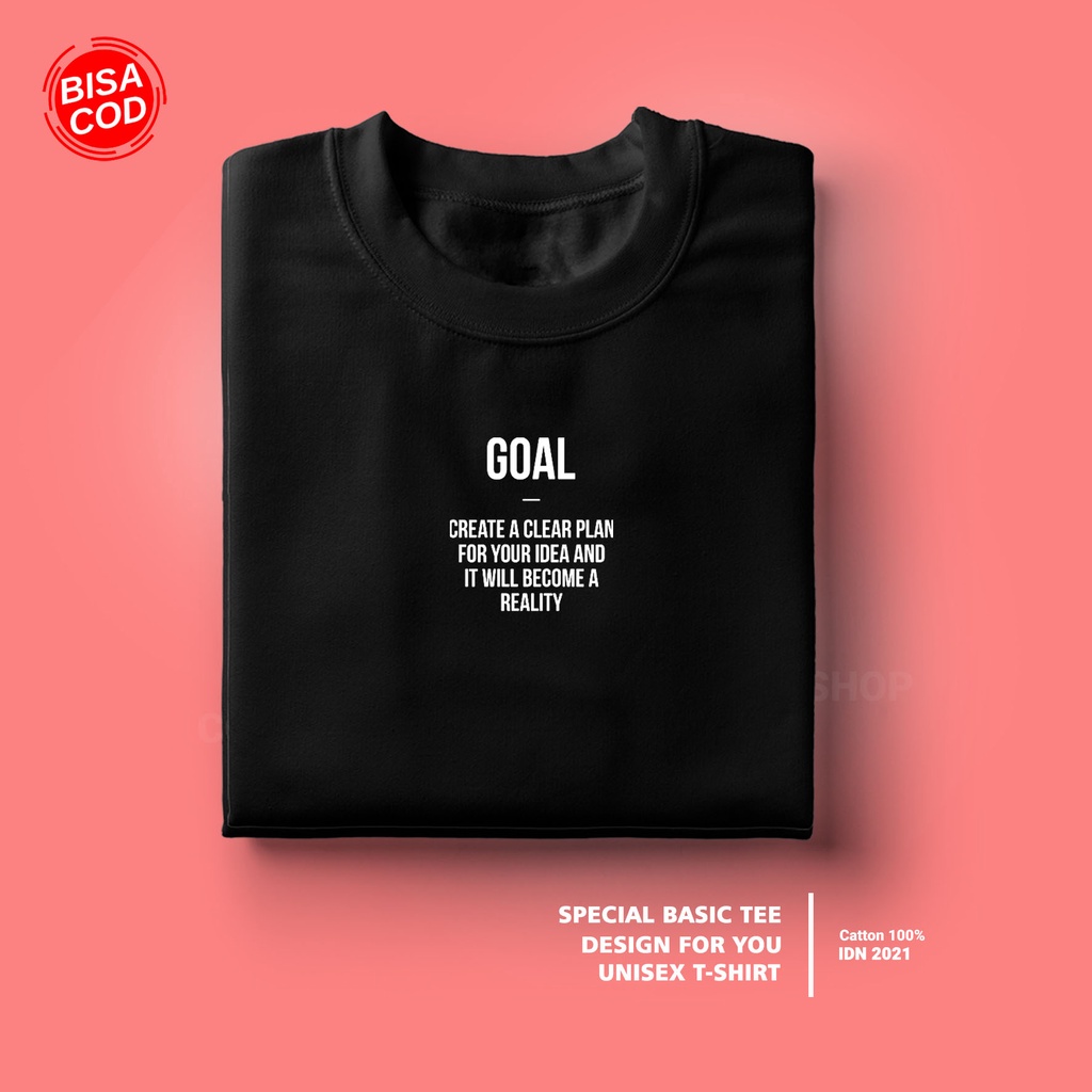 ( PROMO COD ) BROTHER STORE / Kaos Distro Pria / Kaos Distro100% Catoon Combed 24s / Articel Goal