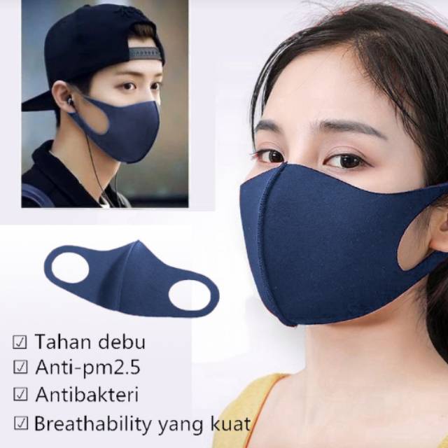 Masker bahan scuba/masker korea/masker penutup mulut