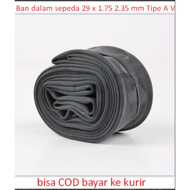 Ban dalam sepeda 29 x 1.75 2.35 mm Tipe A V kuat