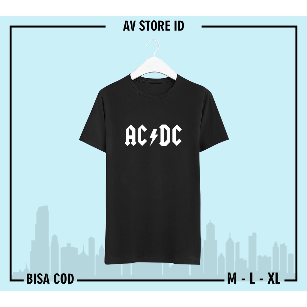 T shirt Pria dan Wanita - Kaos ACDC - AC DC
