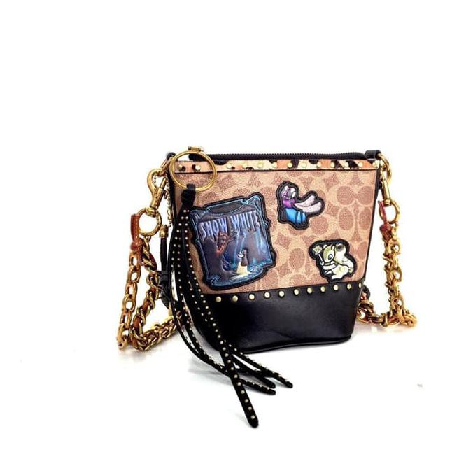 Diskon COACH X Disney Duffle in Signature Patchwork BARANG BAGUS