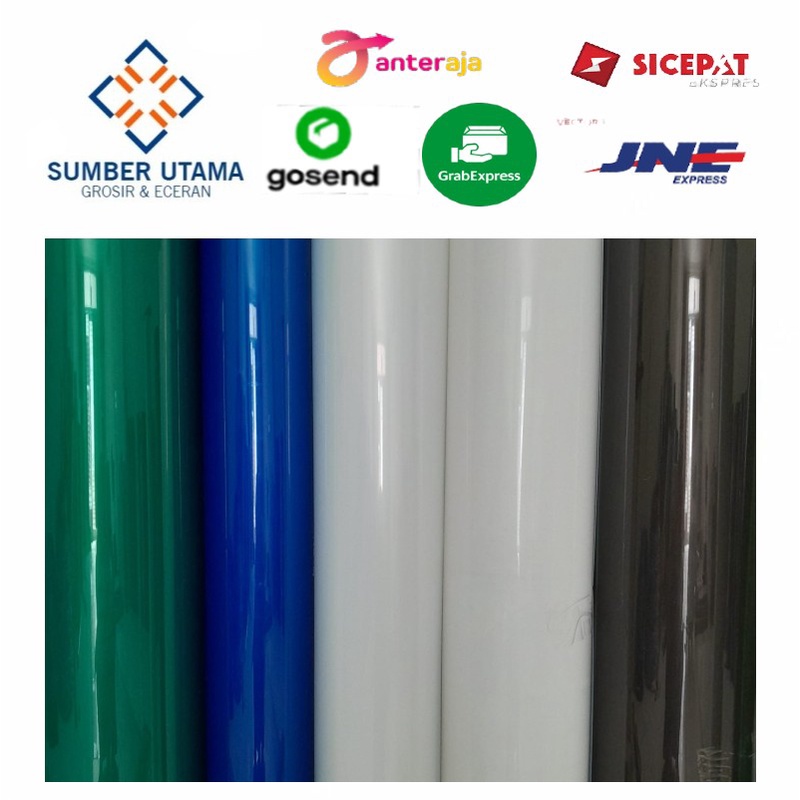 penutup pagar rumah fiber plastik polos 50 meter