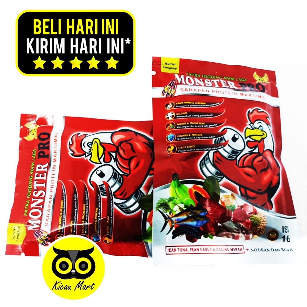 MONSTER PRO SN SASANA NGAPAK OBAT VITAMIN SUPLEMEN AYAM JAGO TARUNG LAGA PENAMBAH STAMINA POWER MNSPR