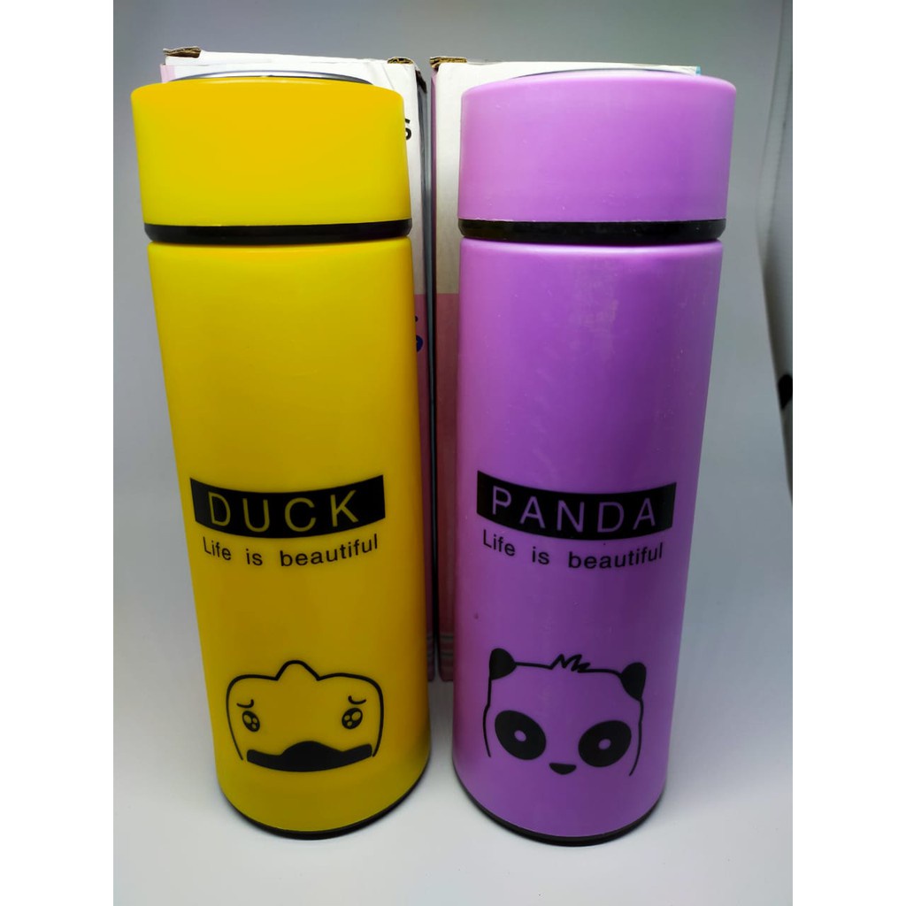 MTSH* BOTOL KACA ANIMAL / MYBOTOL KACA KARAKTER ANIMAL BOTOL MINUM KACA LUCU  450ml TANPA BOX