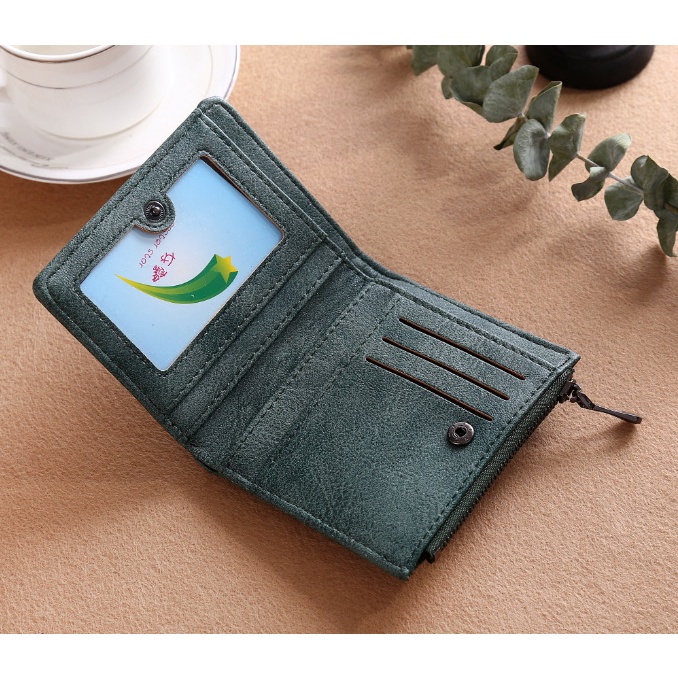 DOMPET LIPAT KECIL WANITA IMPORT KULIT PENDEK SLOT KARTU MINI MERCURIA MURAH BATAM KOREA PREMIUM ORI