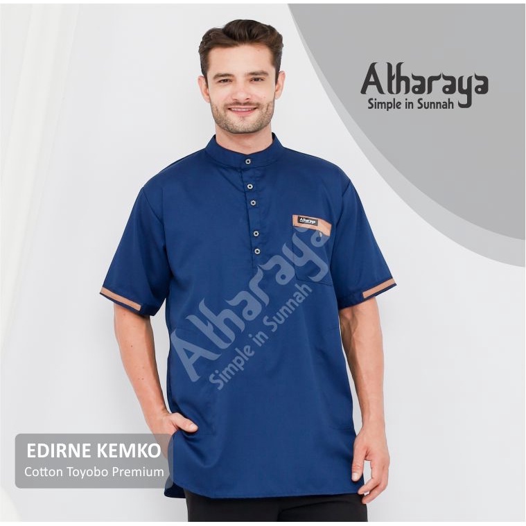 TERLARIS Baju Koko Kurta Lengan Pendek Premium By Atharaya