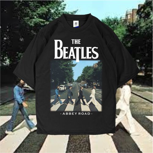 T-shirt band Rock Legendaris THE BEATLES Kaos oversized jumbo pria wanita